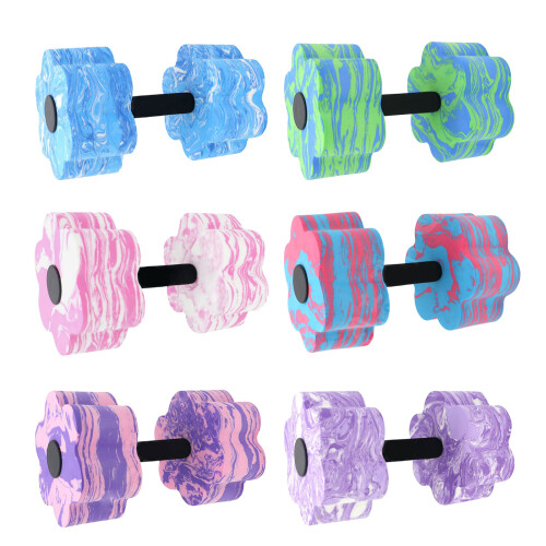 Water Dumbbells for Pool, Pool Weights, EVA-pink and white 1