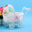 Miniature Cart Shape Container Flower Bakset Holder Bin For 4