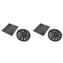 10in 100W Solar Exhaust Fan Kit for Chicken Coop Greenhouse Shed, Speed Airflow and WeatherResistant Design