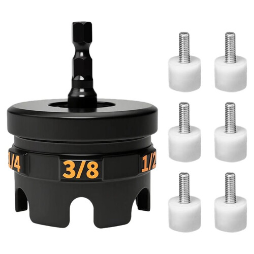 Nuts Zipper Drill Attachment for Efficient Conduit Racks & Strut System Installations