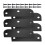 Cabinet Hinges Repair Plate Kitchen Cupboard-Black 6 pieces 1