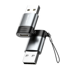 NEXTBATT USB-C-Buchse auf USB-A 2.0-Adapter - Schwarz/Grau