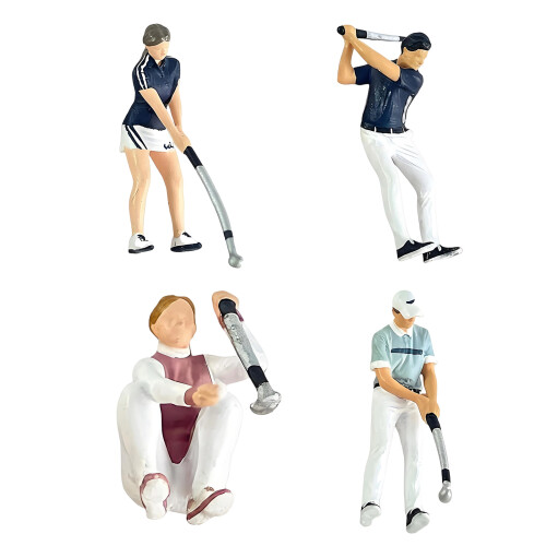 Realistic Golf Player Figure Model 1:64 Scale Hand Painted-950 1