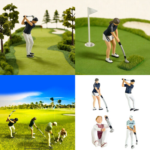 Realistic Golf Player Figure Model 1:64 Scale Hand Painted-950 2