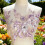 Polyester Florals Patches for Craft Projects and-Sky Blue 5