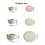 3 Size Miniature Coffee Cup and Plate Set For-MoonlightBlue 1 3