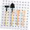 5Pcs Pegboard Tool Holders Set Double Ring Screwdriver Organizer for Efficient Custom Tool Storage 2