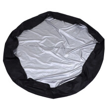 Waterproof Round Hot Tub Cover 190x90cm Black, HeavyDuty Oxford Cloth Outdoor Spa Cover with UVResistant AllWeather Protection