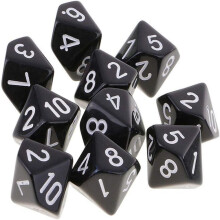 Conjuntos de dados poliédricos para RPG de mesa, números duplos adicionam intriga às suas sessões de jogo, a cor vermelha opaca cria uma aura