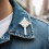 10 Stück Vogel-Schmuck-Brosche mit eng anliegendem-Silberblau 5