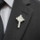 10 Stück Vogel-Schmuck-Brosche mit eng anliegendem-Silberblau 7