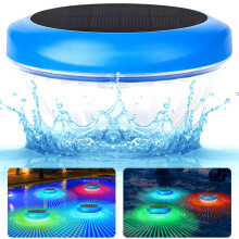 Solar Pool Lights Floating LED RGB Color Changing Waterproof Solar Powered for Pool Pond Spa Garden