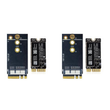 2X BCM94360CS2 Dual-Band Wifi-Kaart + NGFF M.2 Sleutel A/E-Adapterkaart WIFI BT 4.0 802.11Ac-Kaart voor 11 Inch A1465 13 Inch A1466