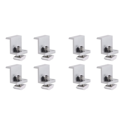 8 Pieces Solar Module Holder End Clamp Kit, Solar Panel  Clamp Brackets, Solar End Clamp Adjustable Solar Panel,30mm