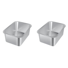 2X 3 Gallons Extra Large Dog Water Bowl for Large Dogs, Stainless Steel Dog Bowl High Capacity Pet Water and Food Bowls