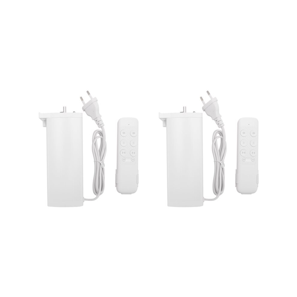 2X Tuya Zigbee Electric Curtain Motor With 2 Channel Remote Intelligent Shutter Motor For Alexa Eu Plug 6034163702628