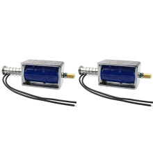 2X LY-1264B Électroaimant Puissant à Courant Continu 12 V, Course de Solénoïde 30 mm, Bobine Magnétique, Aimant Télescopique Électrique