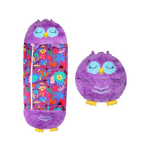 (Owl, 180*70cm) Grande feliz crianças desenhos animados sleepsacks pelúcia boneca travesseiro saco de dormir animal