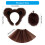 Animal Bear Costume Accessories with Bear Ears-Gray tail 4