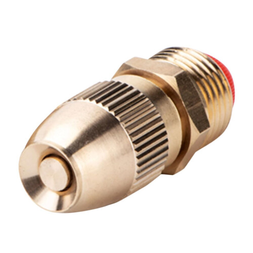 2pcs Garden Hose Spray Nozzle Kit, Adjustable Copper Misting Nozzle with Fine Mist and Wide Coverage