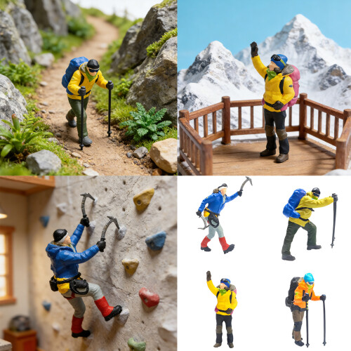 1:64 Scale Hand Painted Collectible Figures-Ice  Walking 2