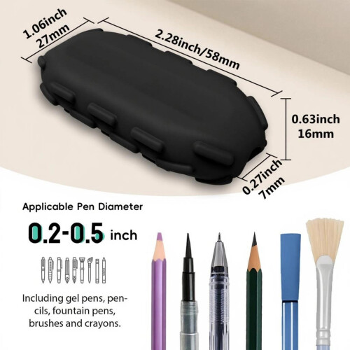 Porte-crayon en silicone pour une meilleure posture-Rose 2