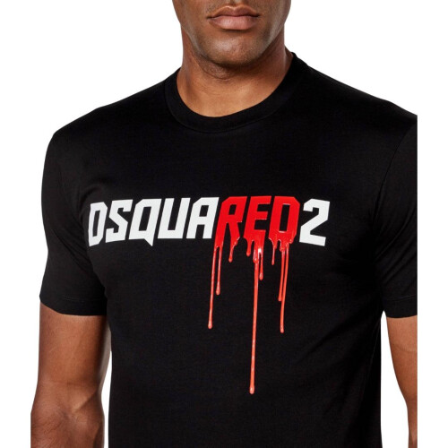 Dsquared2 DSquared2 Mens Bloody Red Logo T-Shirt 2