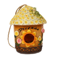 Squirrel Proof Resin Hanging Bird Feeder for Garden Yard, Durable Easy Hang Decorative Outdoor Feeder