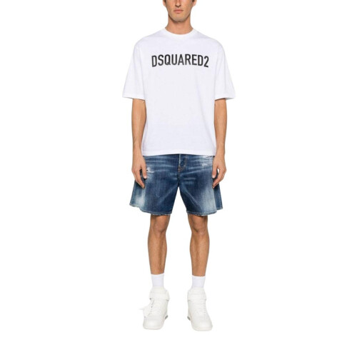 Dsquared2 (M, White) DSquared2 Mens Logo T-Shirt 2
