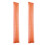 Orange sheer curtains transparent lightweight 2 panels 32 x 2
