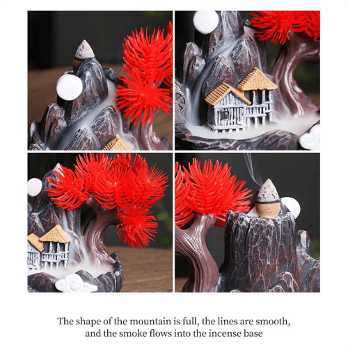 Bakflödesrökelsekar – Resin Mountain Waterfall Design 2