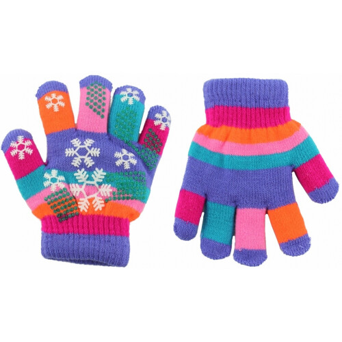(Lilac) Magic Snowflake Toddler Gloves