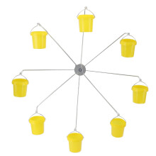 Ferris Wheel Bird Feeder with 8 Buckets, Rotating Hummingbird Feeder for Outdoor Decorative Hanging