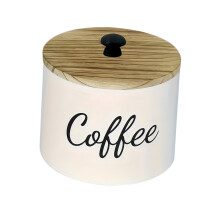 Elegant Wood Coffee Filter Paper Organizers Kitchen-White 2
