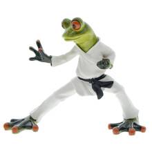 Frogs Figurines Garden Decors Funny Kungfu Frogs Garden Statues