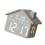 Réveil numérique LED en forme de maison, mignon, avec-Gris 1