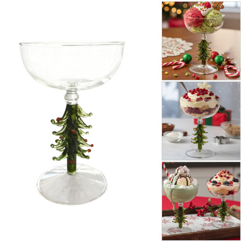 Feestelijke kerstboom gesteelde ijs Snacks Cup voor viering 1