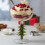 Feestelijke kerstboom gesteelde ijs Snacks Cup voor viering 7