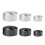 4Pcs Machined Aluminum Alloy Speaker Isolation-silver large 2