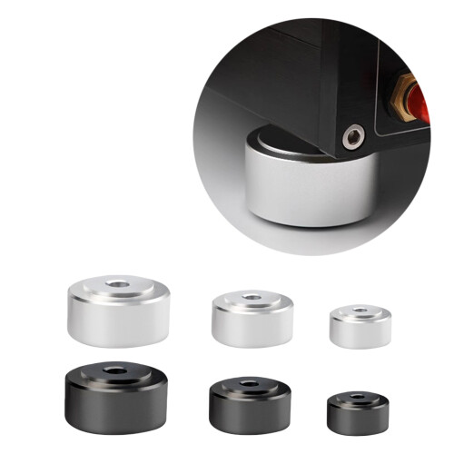 Support de pointes de haut-parleur HIFI, coussinet-argent grand 2