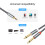 Double Port 6.35mm Sound Y Splitter Cable Simultaneous-4.6m 3