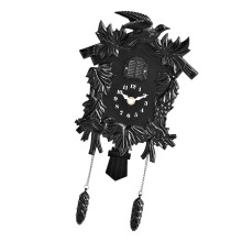 Flapping Bird Cuckoo Clock Decorative Pendulums Clock-Black