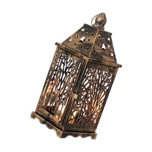 Lanterne à bougie décorative pour centres de table, bougeoirs-S