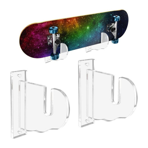 Support de PréSentoir pour Skateboard, Support Mural pour Snowboard, Support Mural Transparent 2
