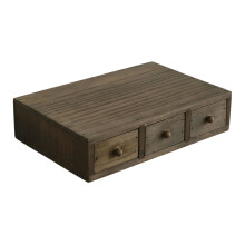 Wooden Desktop Organizer With Drawer For Offices Multi-C