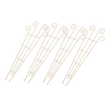 4pcs Mini Plant Trellis Metal Garden Trellis Set for Potted Plants Indoor Outdoor Decorative Support