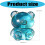 Clear Squeeze Toy Moldable Sensory Game Bear Shape-Light Green 4