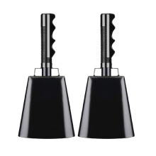 Bright 10Inch Noisemaker Bell Designed For-Black 2 pieces