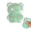 Clear Squeeze Toy Moldable Sensory Game Bear Shape-Light Green 7