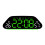 Digital Alarm Clock for Bedroom Desk Clock-white shell green 1